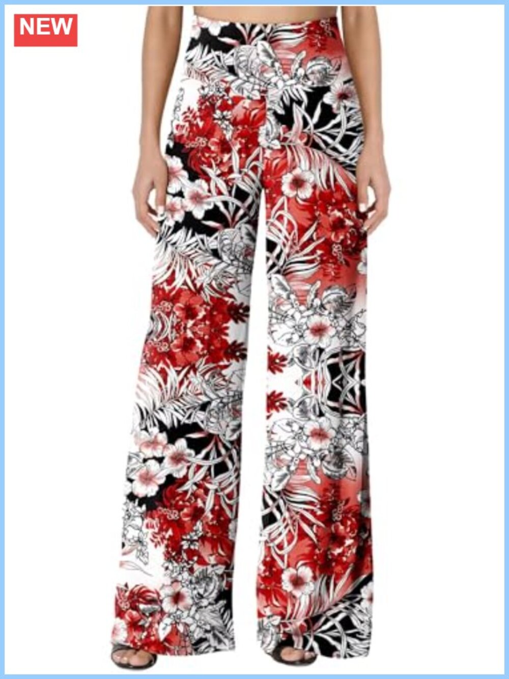 Plus Size High Waist Palazzo Lounge Pants Women Stretchy Wide Leg Casual Flowy